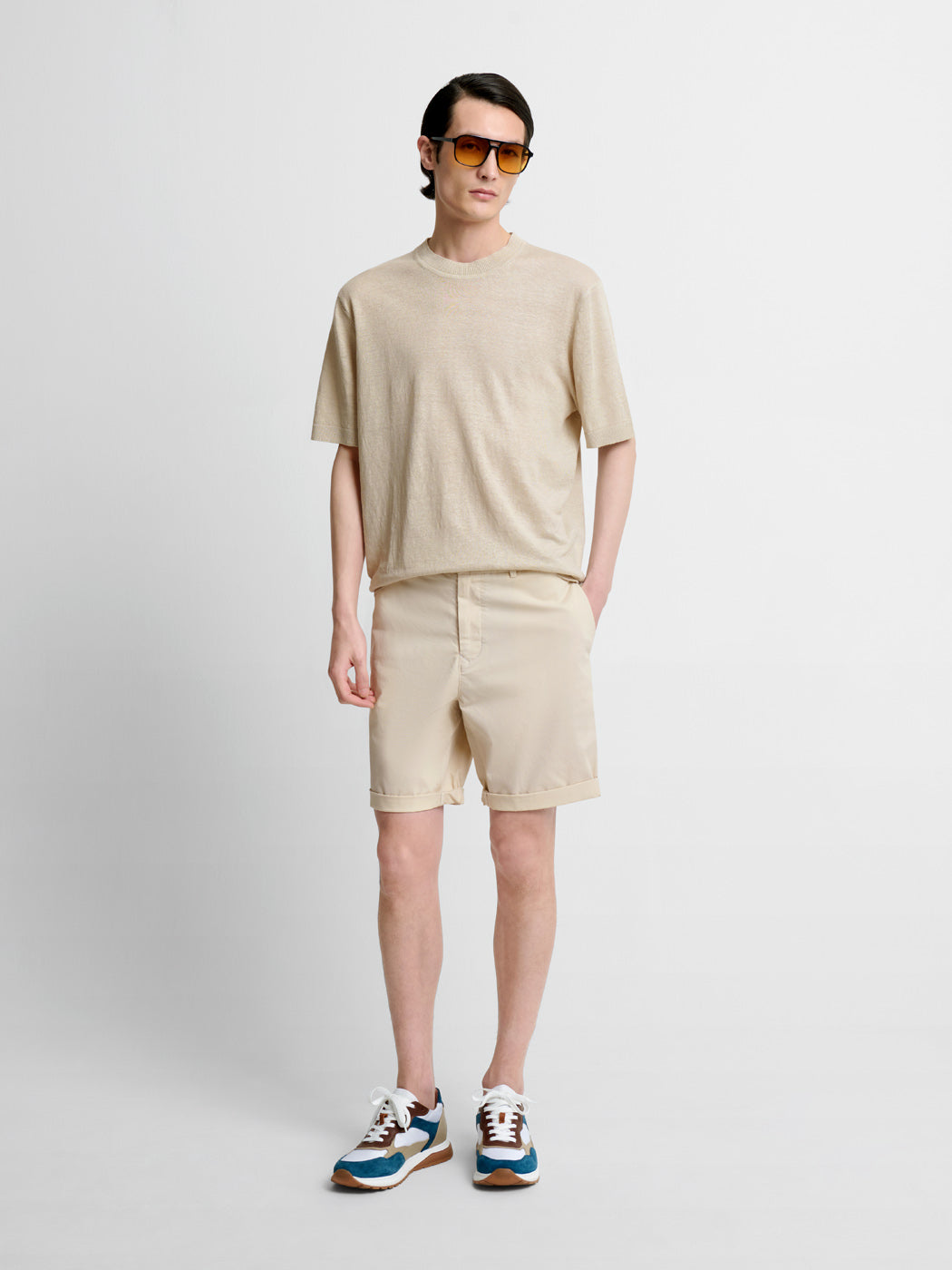 T-shirt maille col rond en lin - DEVRED 1902