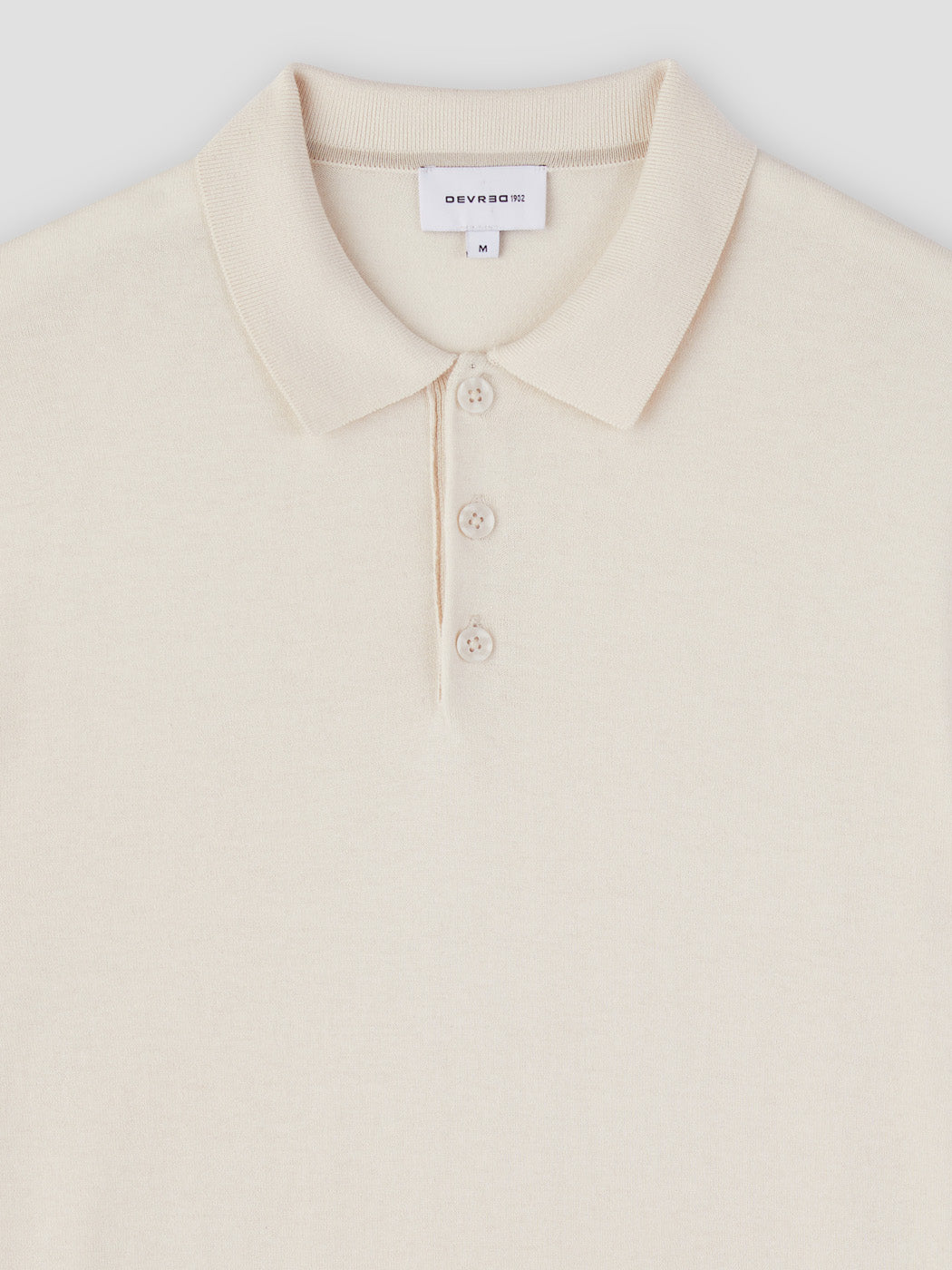 Polo col boutonné en soie mélangé