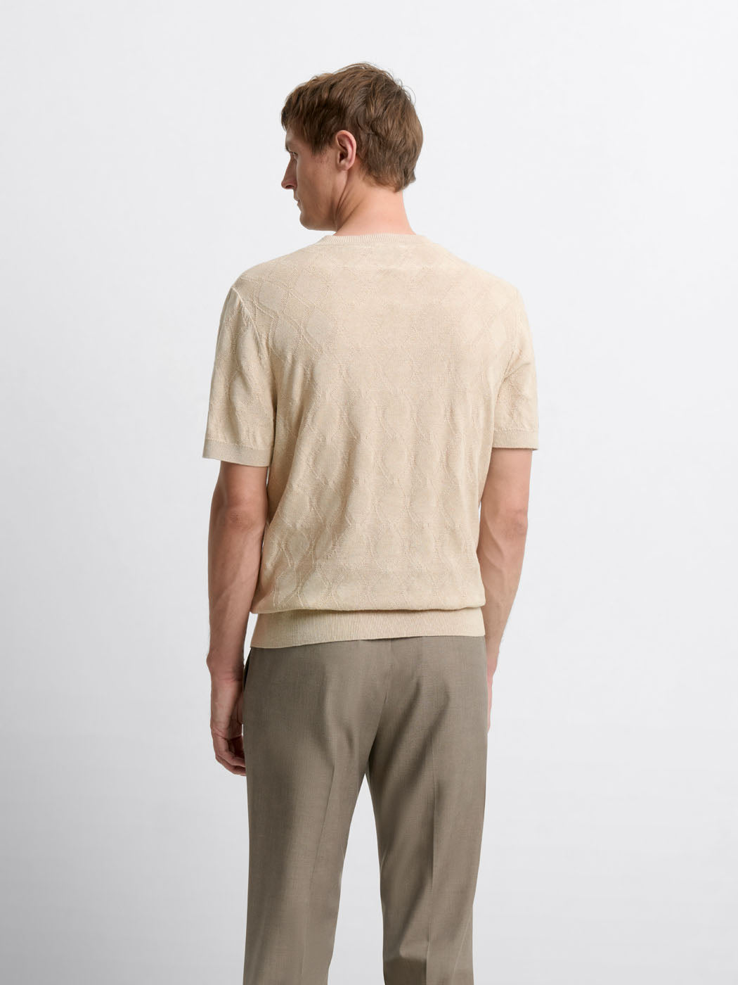 Pull col rond en coton-lin - DEVRED 1902