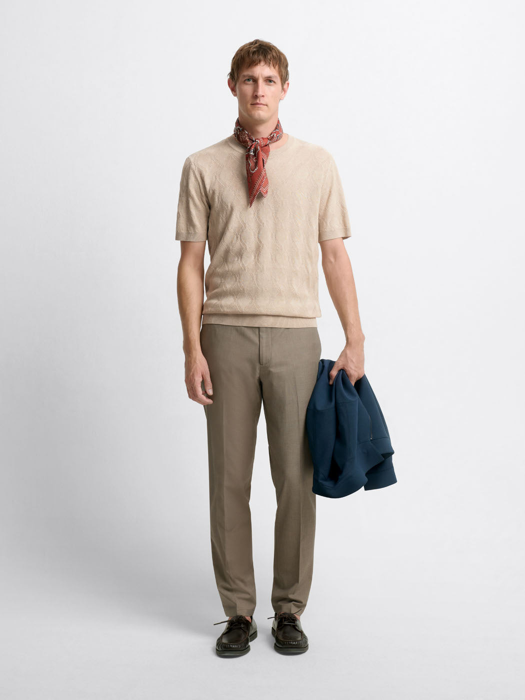 Pull col rond en coton-lin - DEVRED 1902