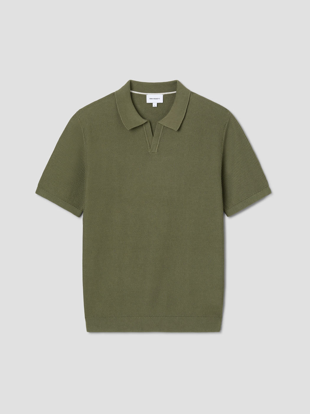 Polo maille col ouvert en coton bio - DEVRED 1902