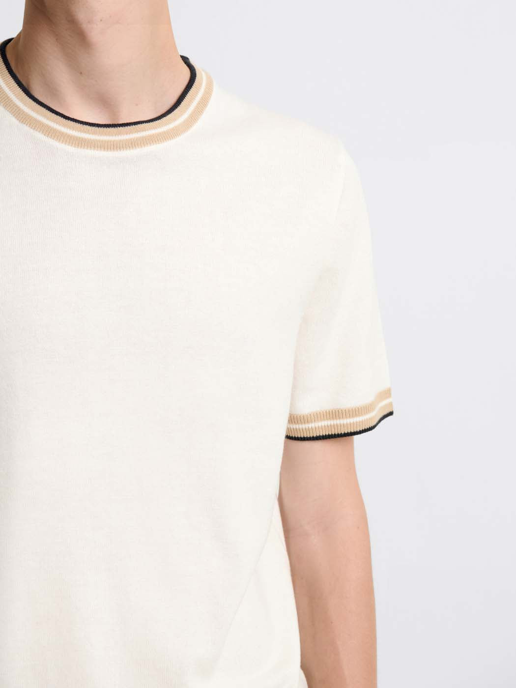 T-shirt maille col rond en coton - DEVRED 1902