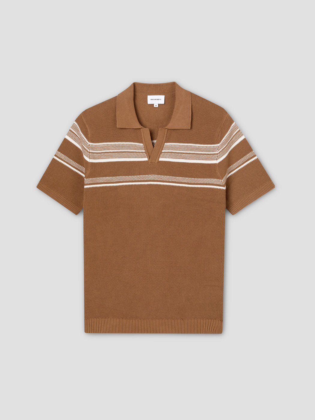 Polo maille col ouvert à rayures - DEVRED 1902