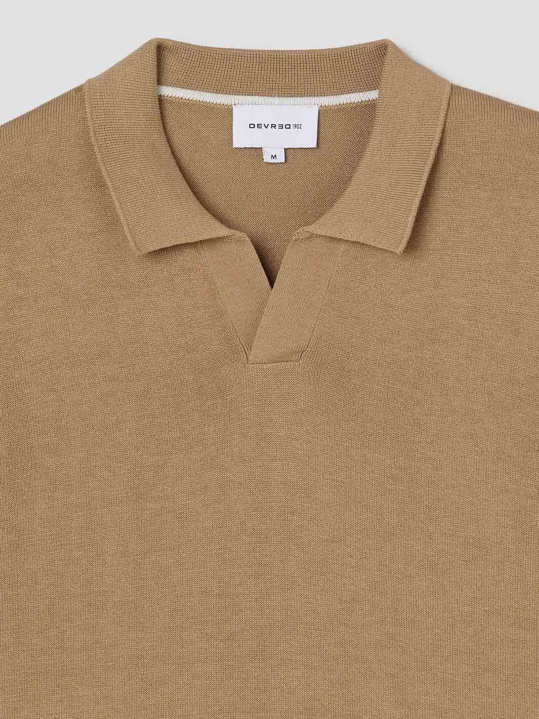 Polo maille col ouvert en jersey - DEVRED 1902