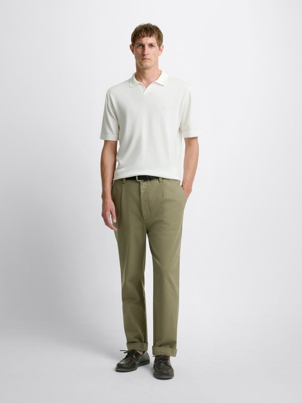 Polo maille col ouvert en jersey - DEVRED 1902