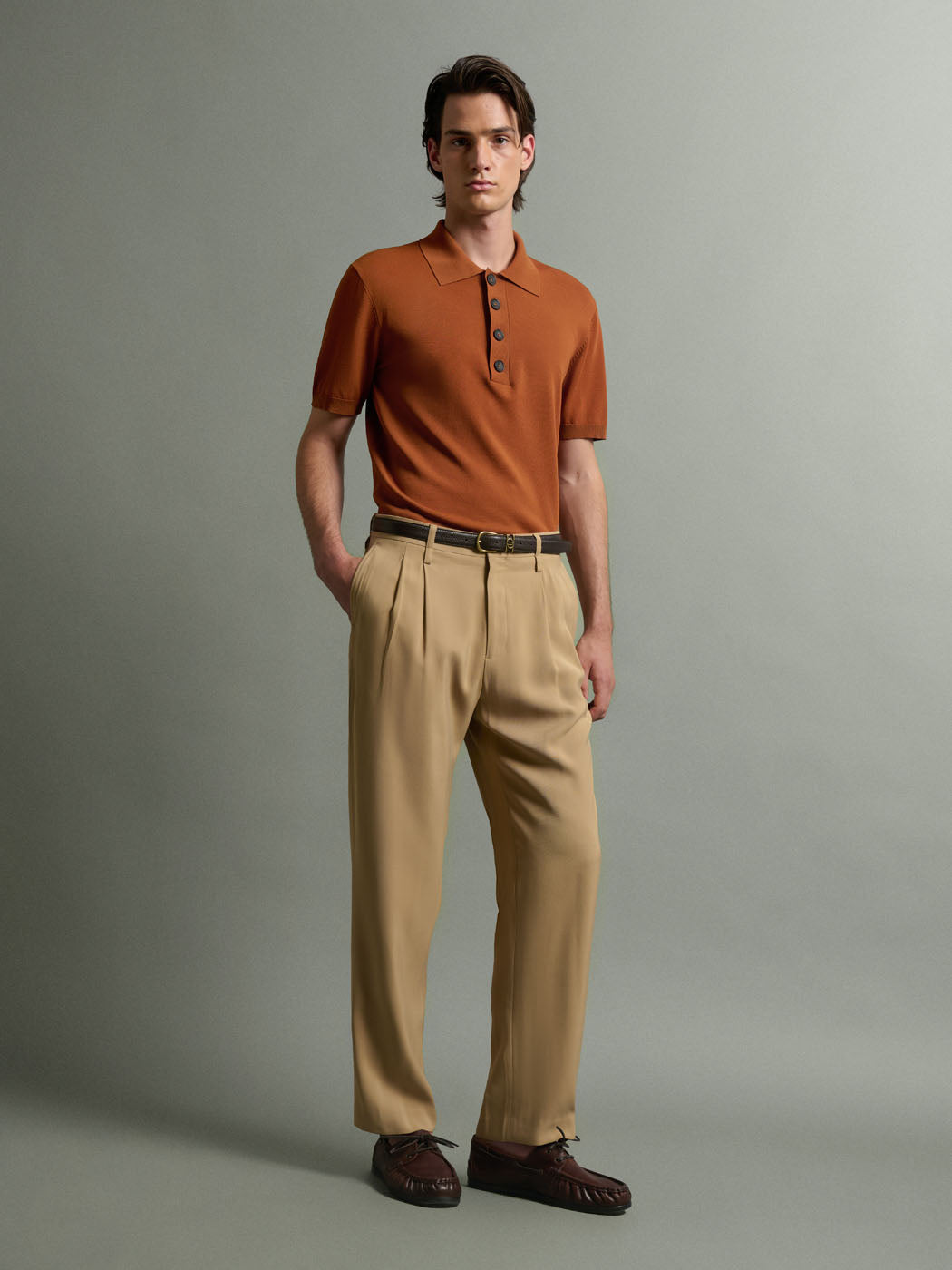 Polo col boutonné en maille jersey - DEVRED 1902