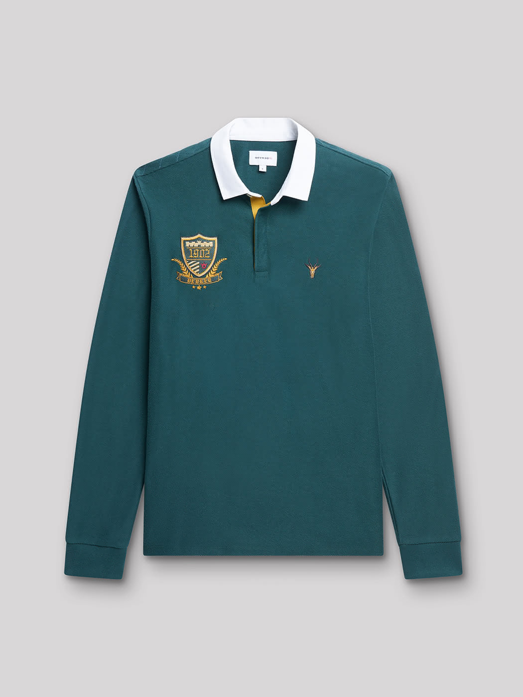 Polo à manches longues en coton uni - DEVRED 1902