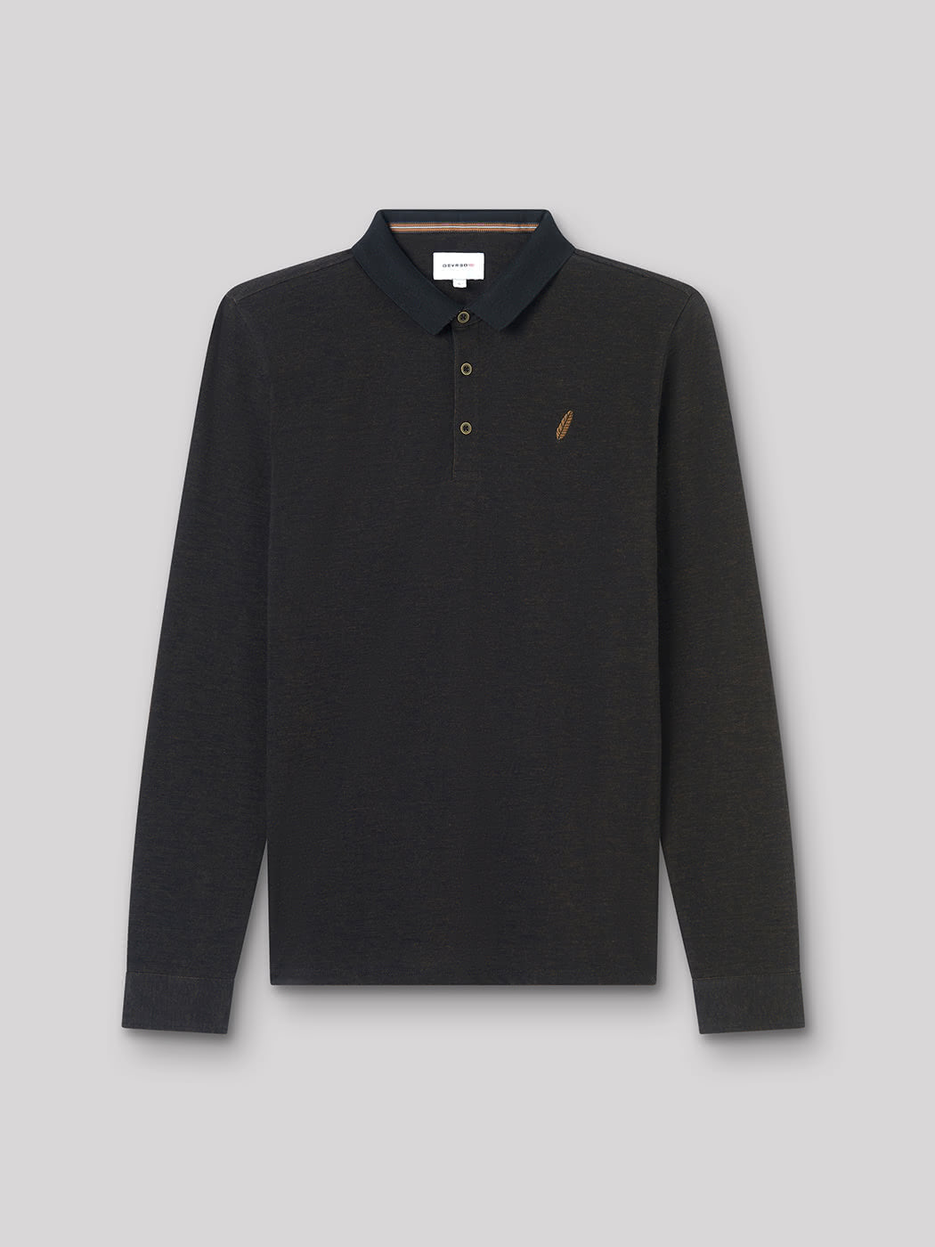 Polo à manches longues en coton brodé - DEVRED 1902