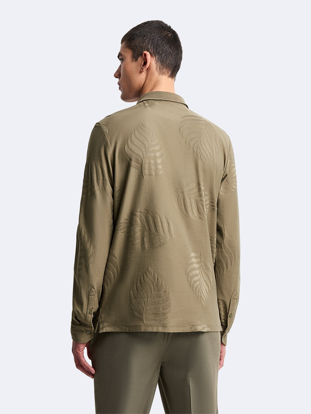 Polo manches longues en coton à motif - DEVRED 1902