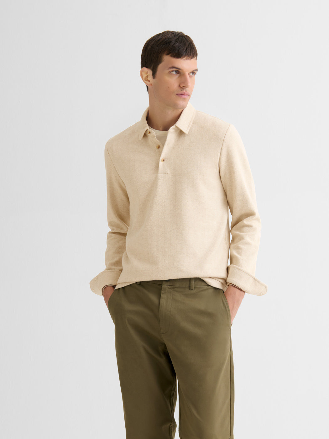 Polo boutonné en jacquard - DEVRED 1902