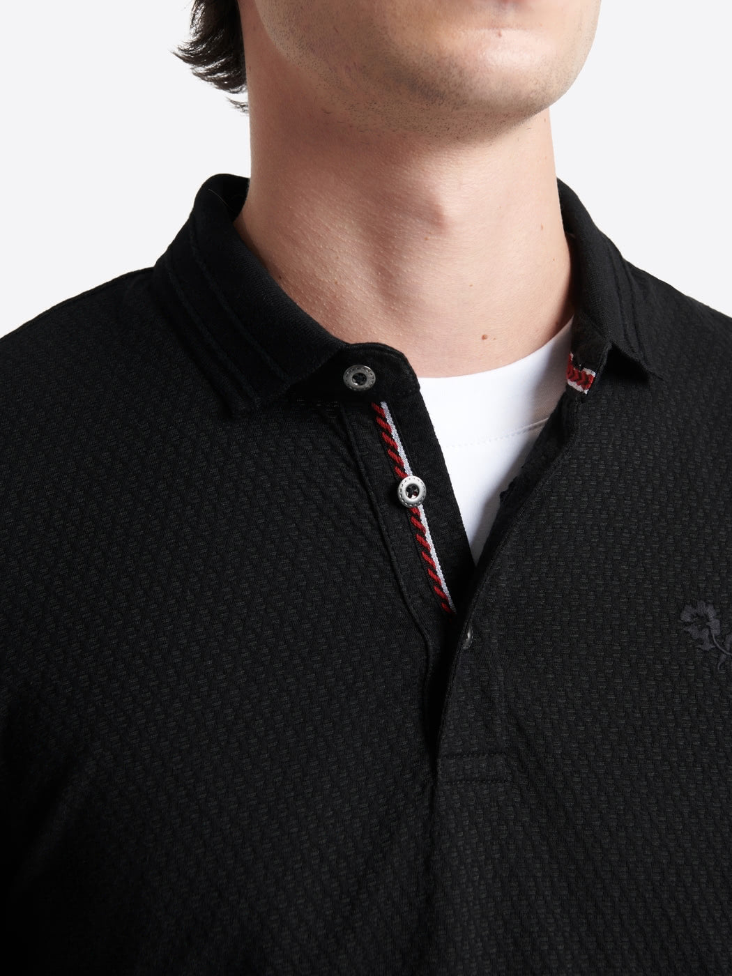Polo manches longues en jacquard - DEVRED 1902
