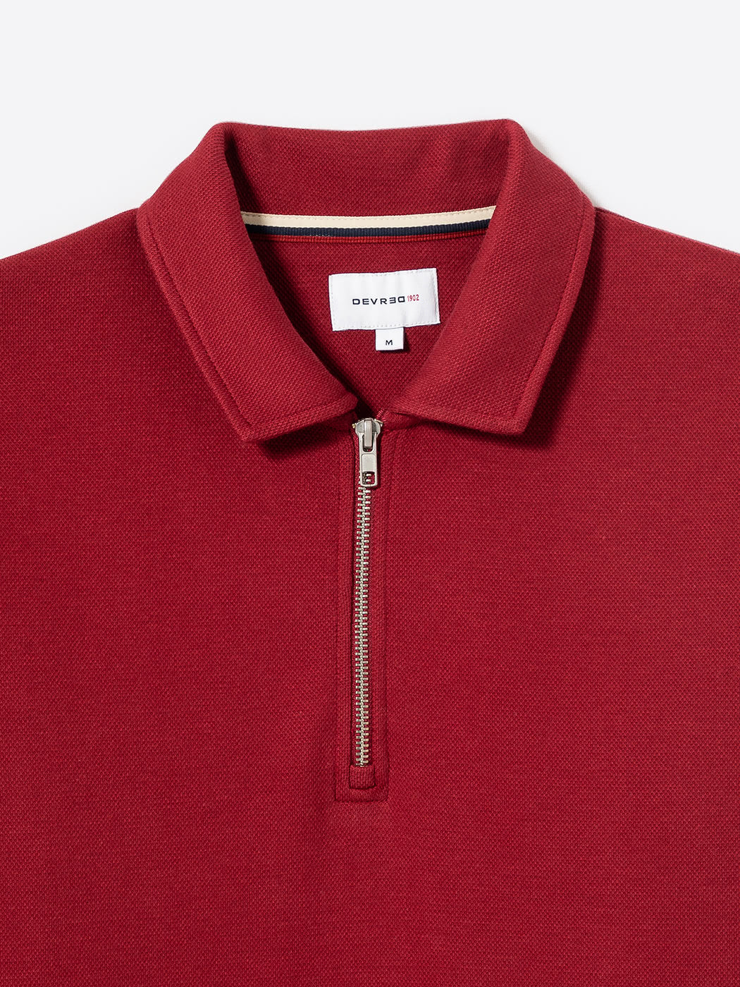 Polo manches longues regular col zippé - DEVRED 1902