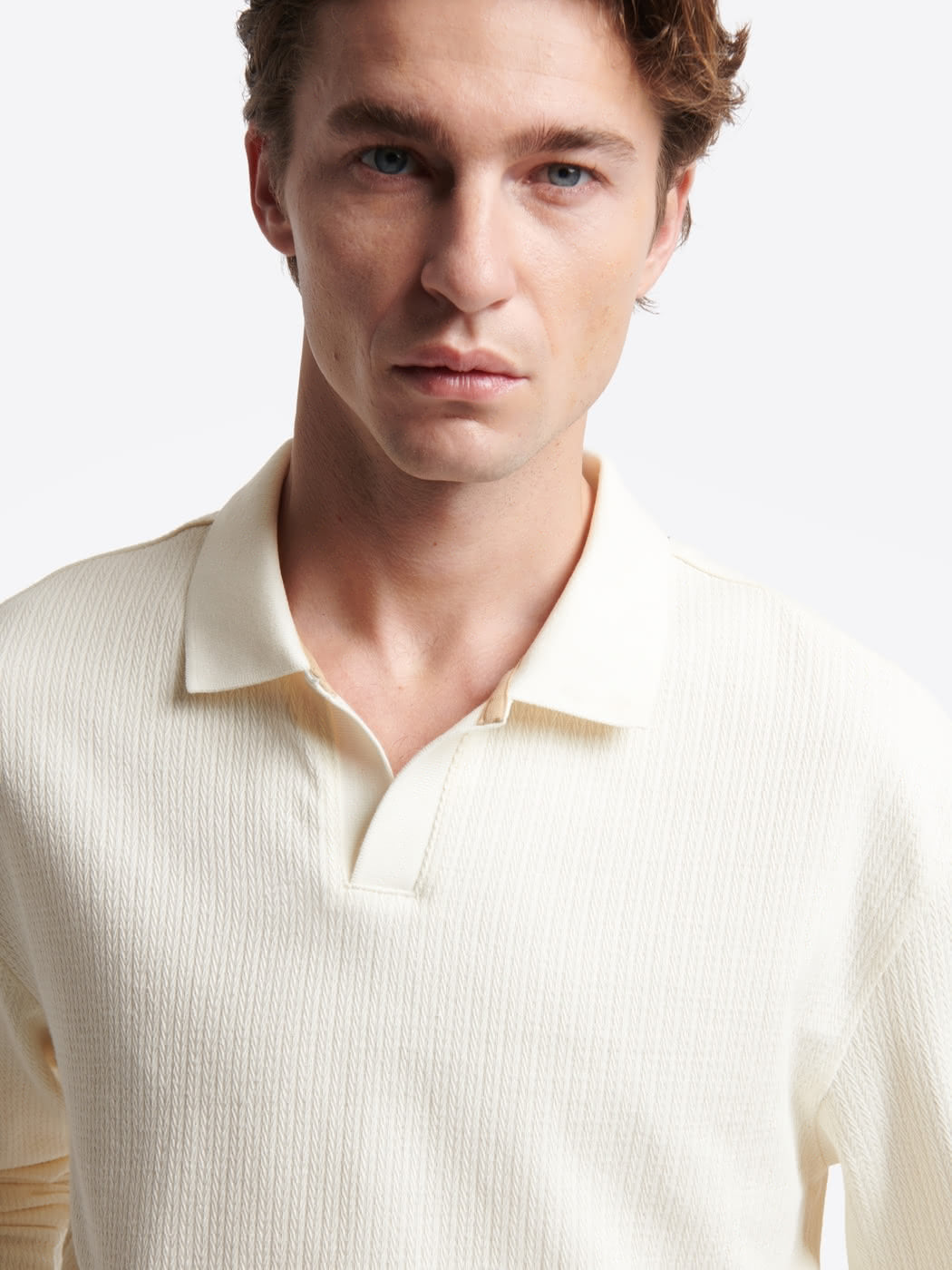 Polo manches longues en coton - DEVRED 1902