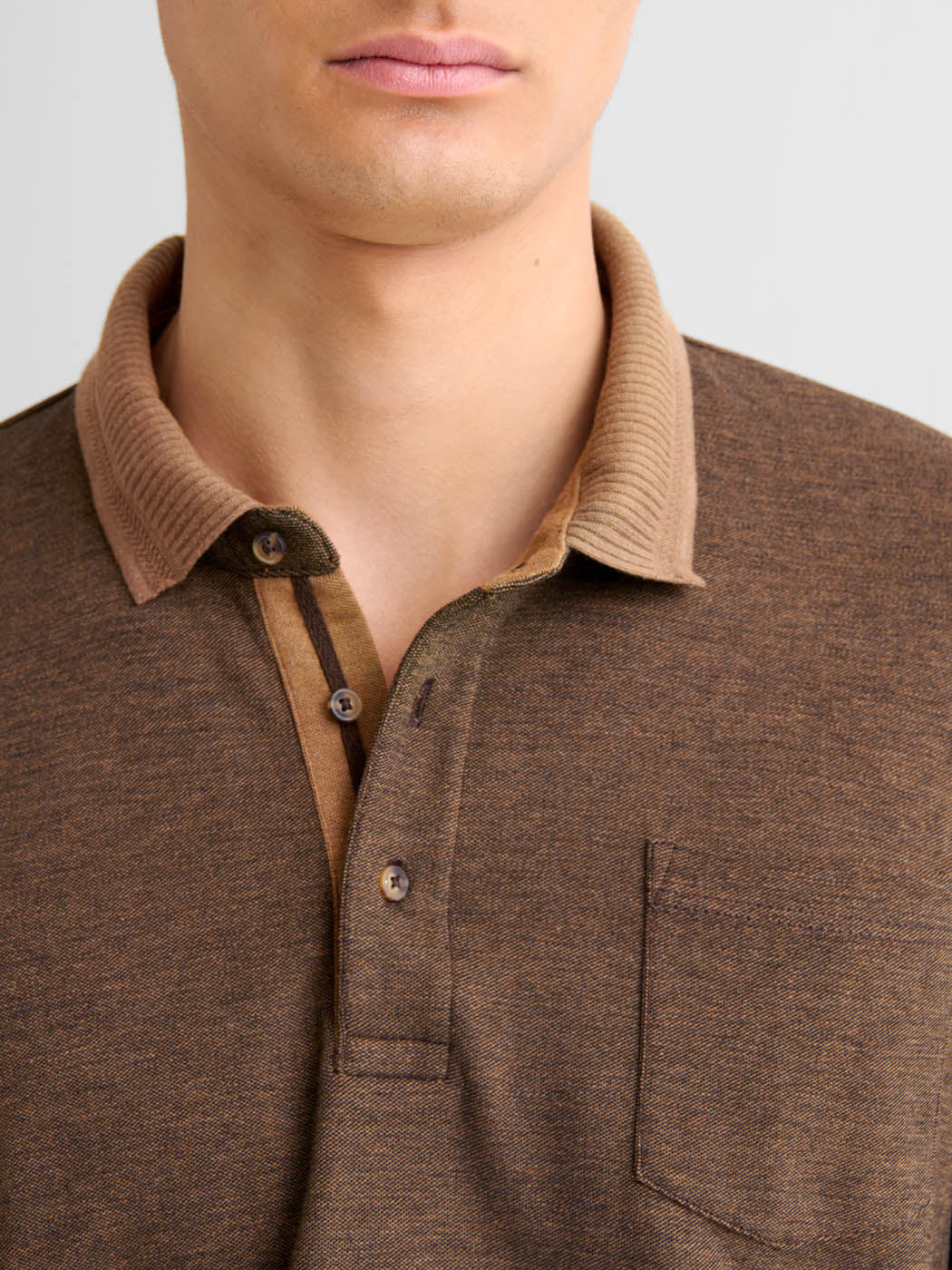 Polo boutonné chiné - DEVRED 1902