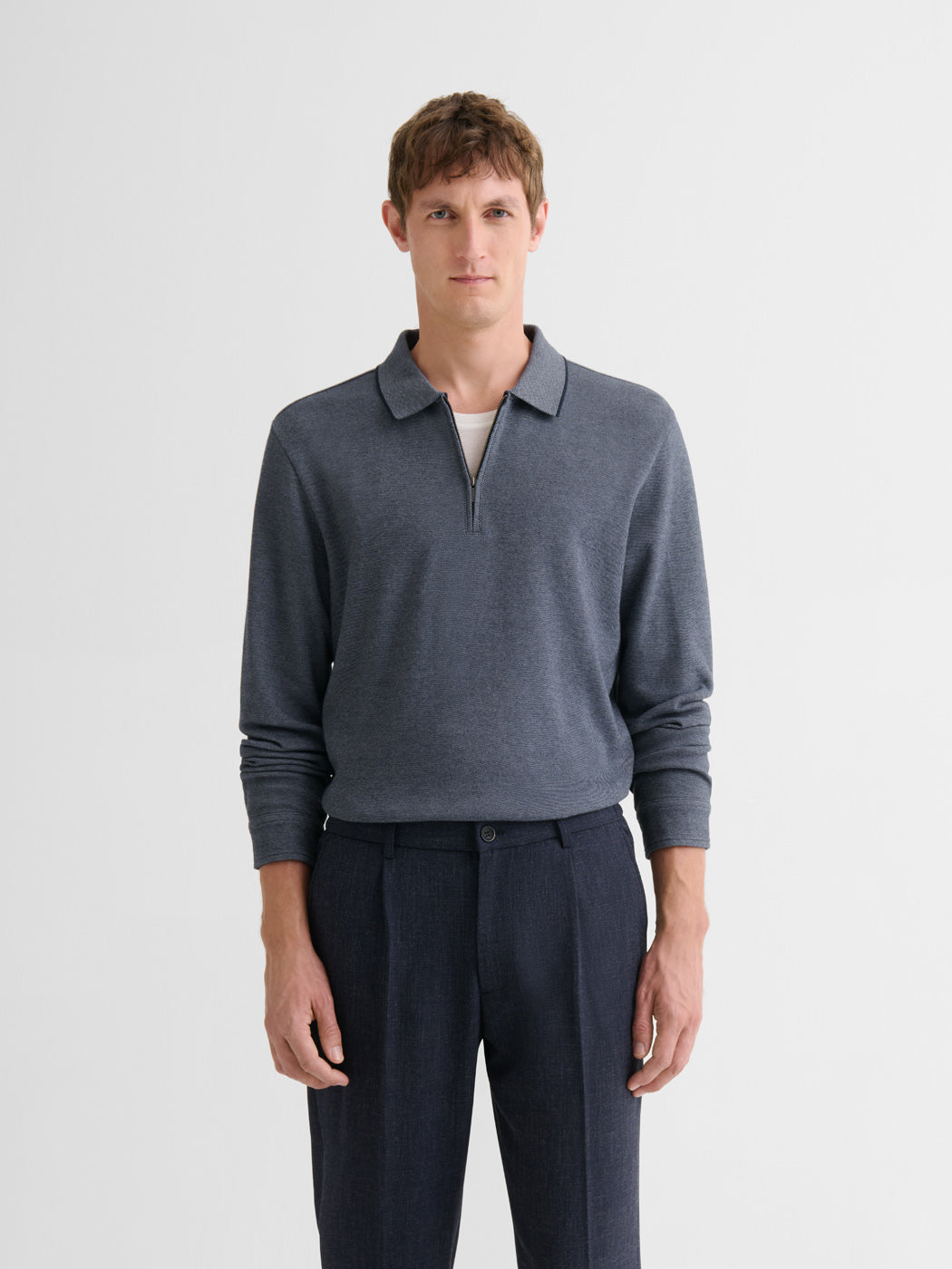 Polo zippé en coton - DEVRED 1902