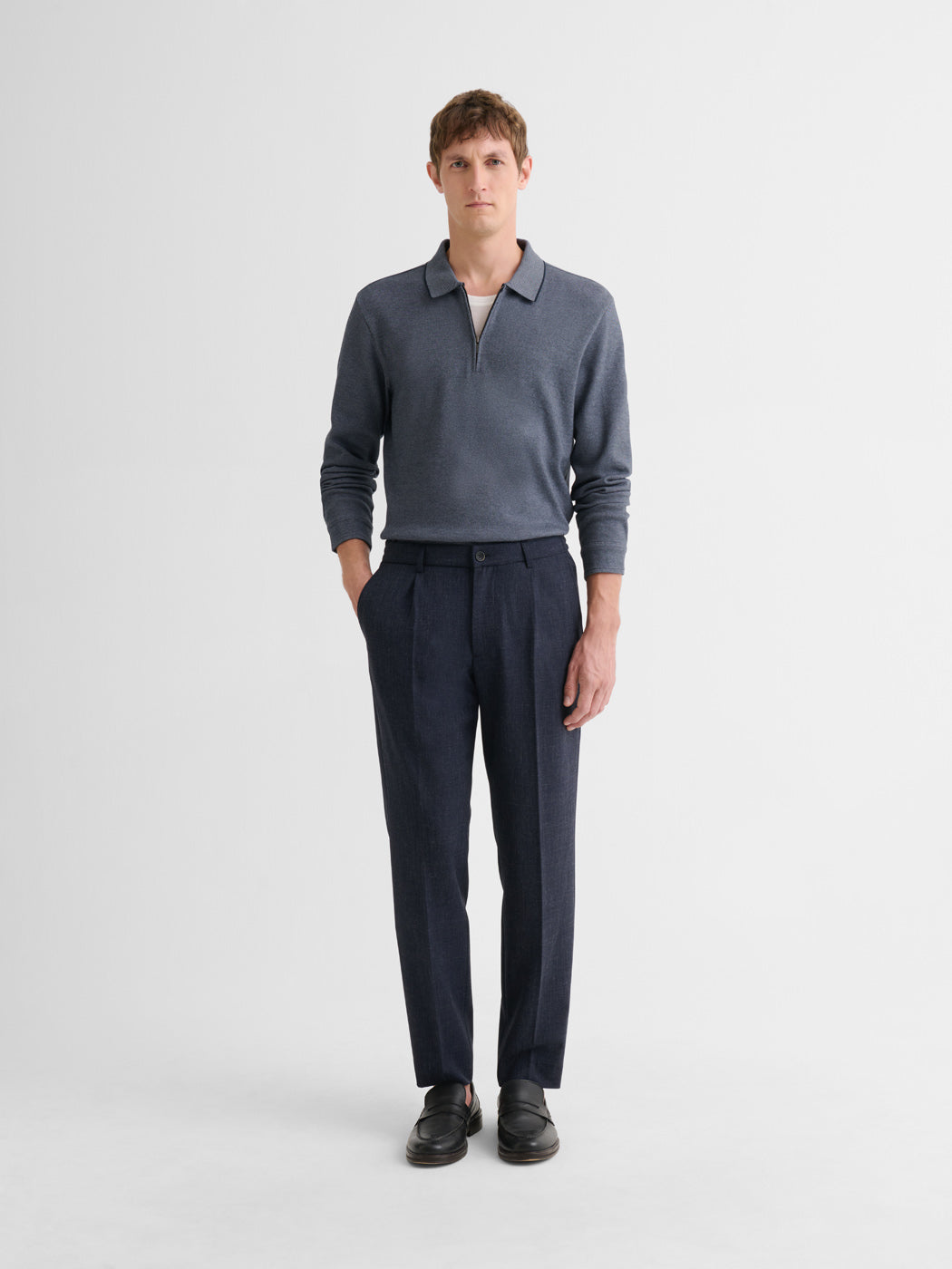 Polo zippé en coton - DEVRED 1902