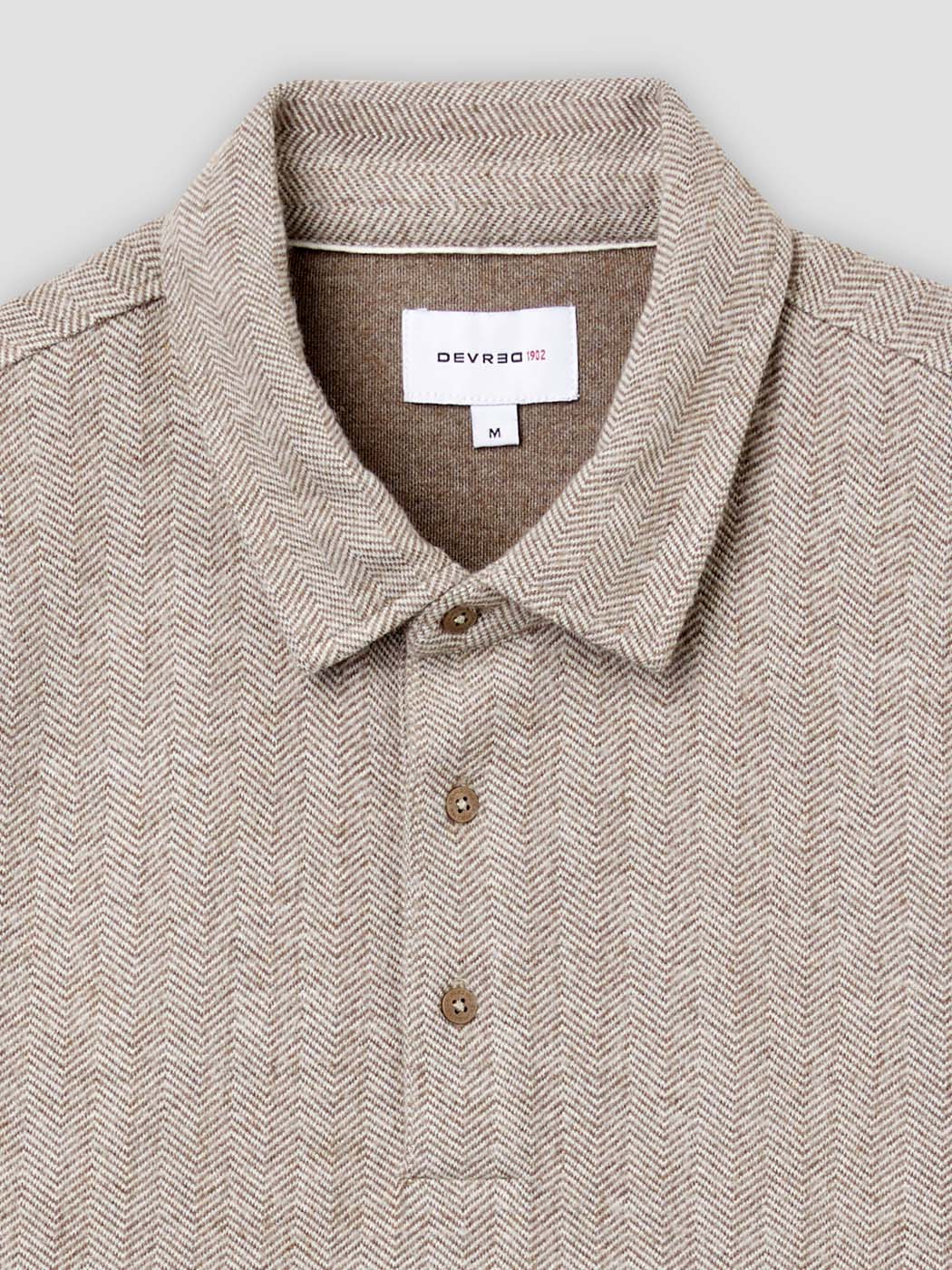 Polo manches longues col boutonné - DEVRED 1902