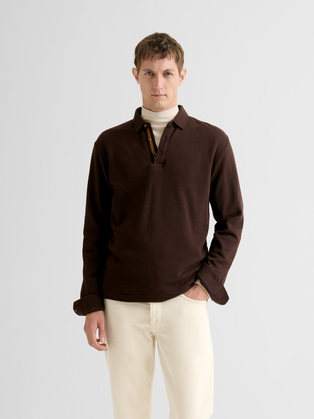 Polo boutonné gauffré - DEVRED 1902