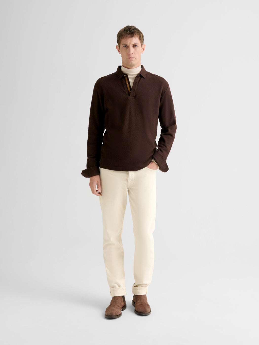 Polo boutonné gauffré - DEVRED 1902