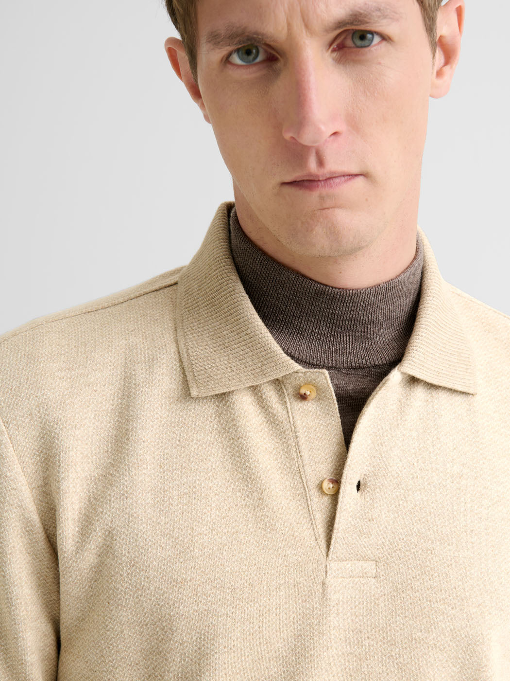 Polo boutonné en jacquard - DEVRED 1902