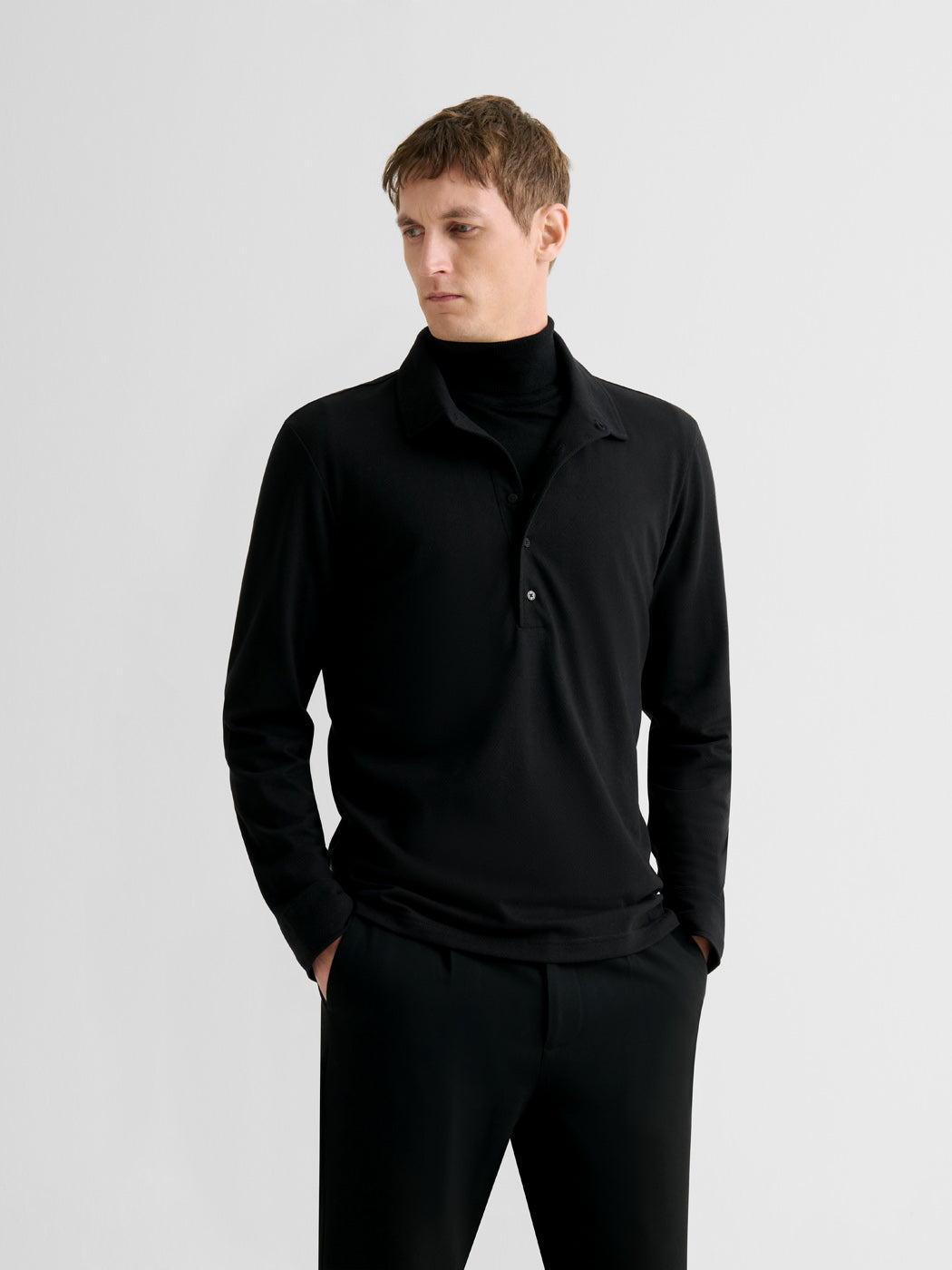 Polo boutonné en jacquard - DEVRED 1902