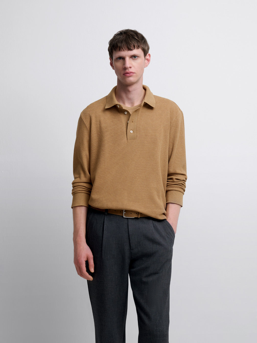 Polo manches longues col boutonné - DEVRED 1902