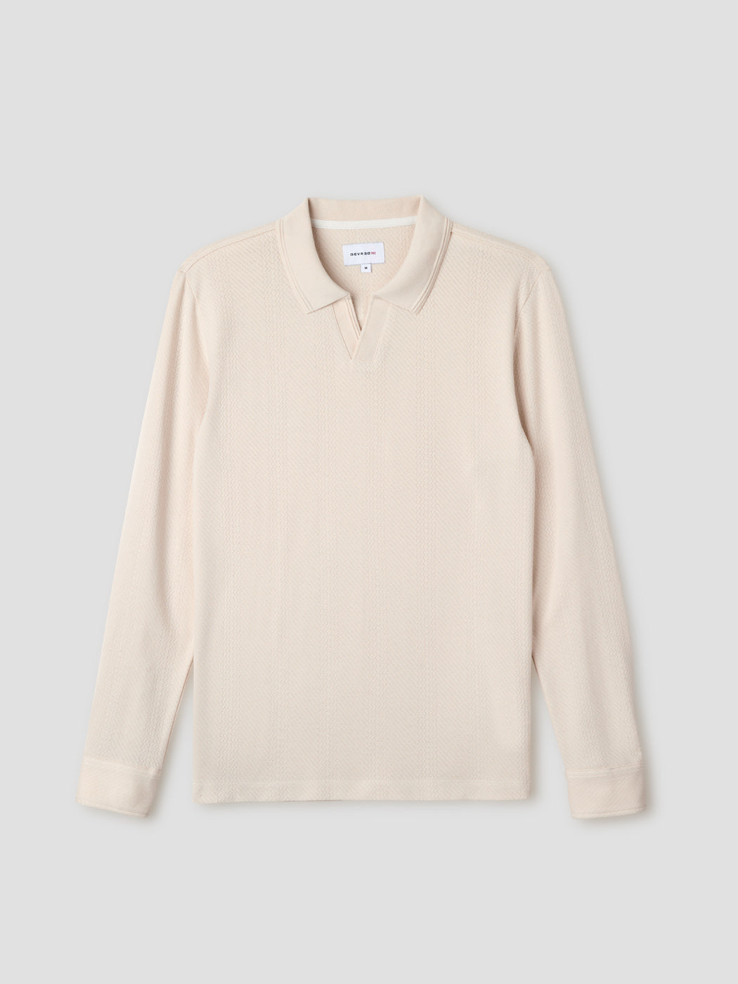 Polo manches longues col ouvert en coton - DEVRED 1902