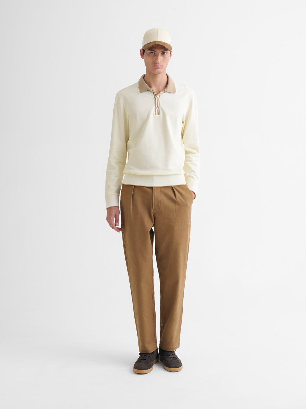 Polo manches longues col boutonné - DEVRED 1902