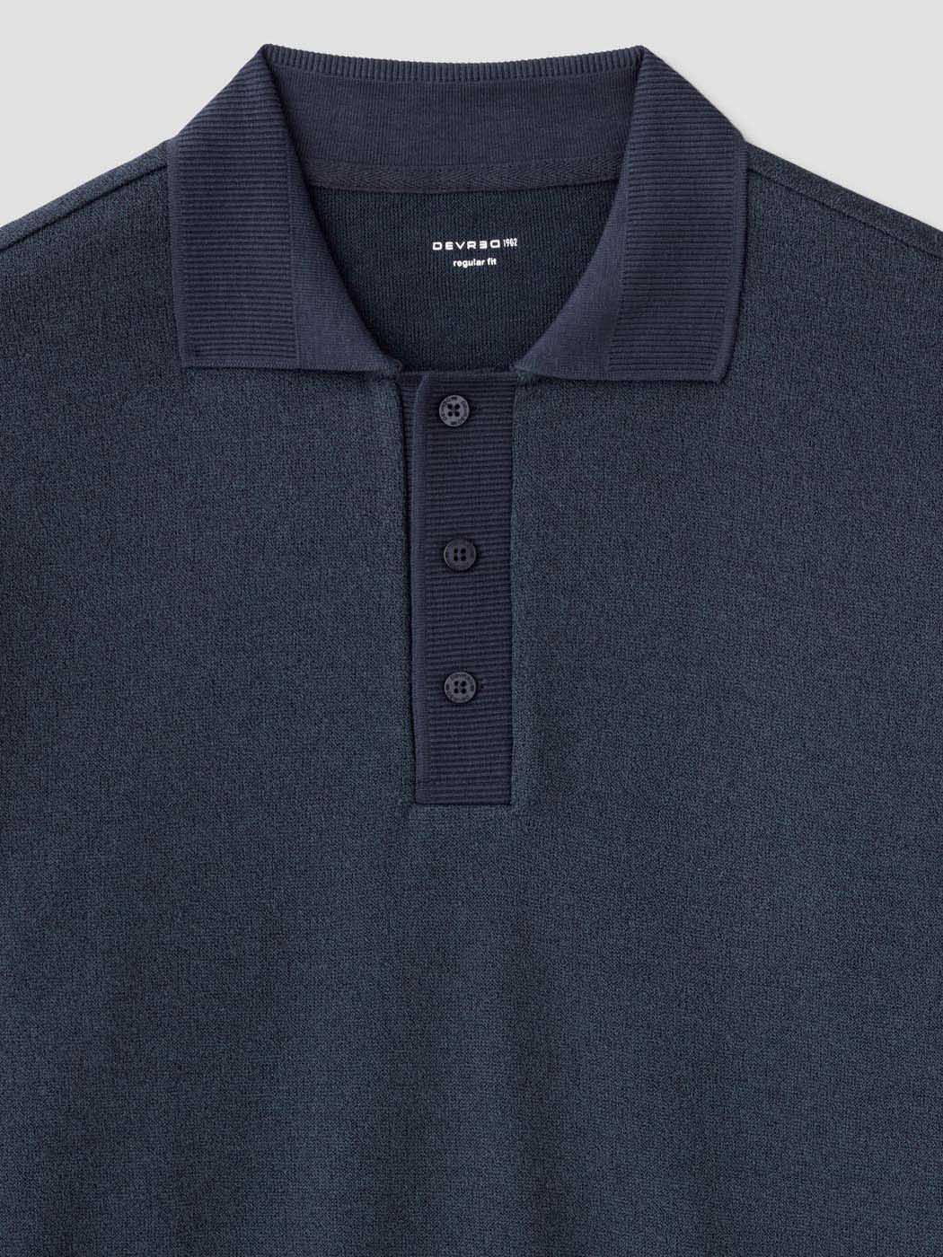 Polo manches longues col boutonné - DEVRED 1902