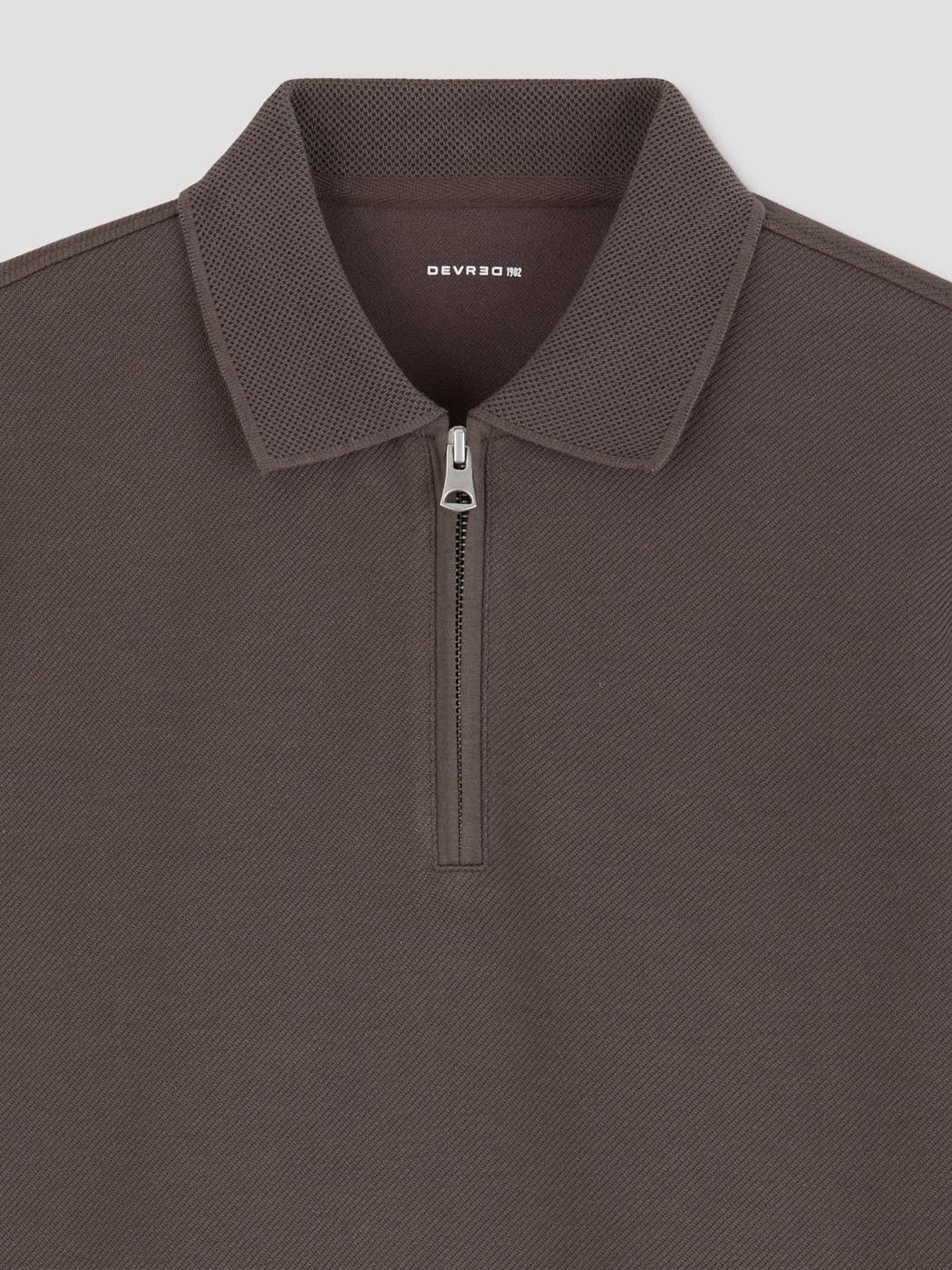 Polo manches longues col zippé - DEVRED 1902