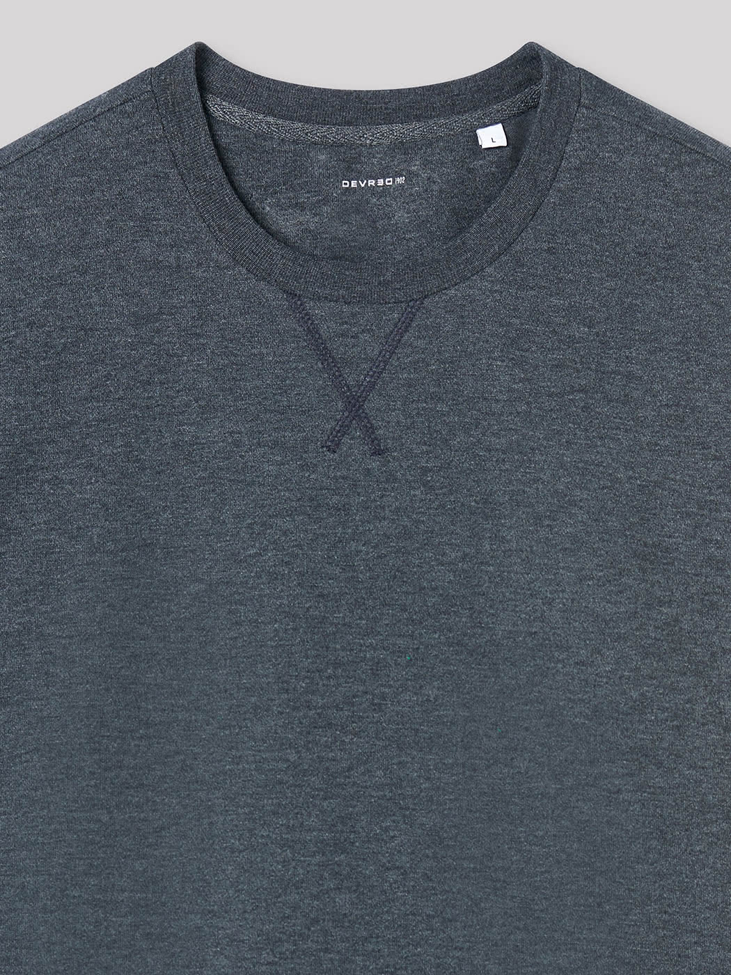 Sweat col rond molleton chiné - DEVRED 1902