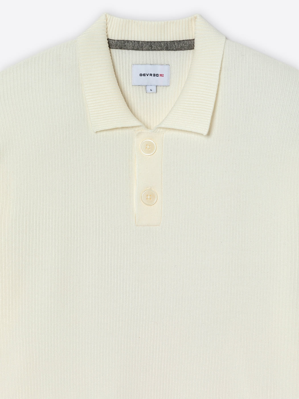 Pull polo col boutonné viscose certifiée - DEVRED 1902