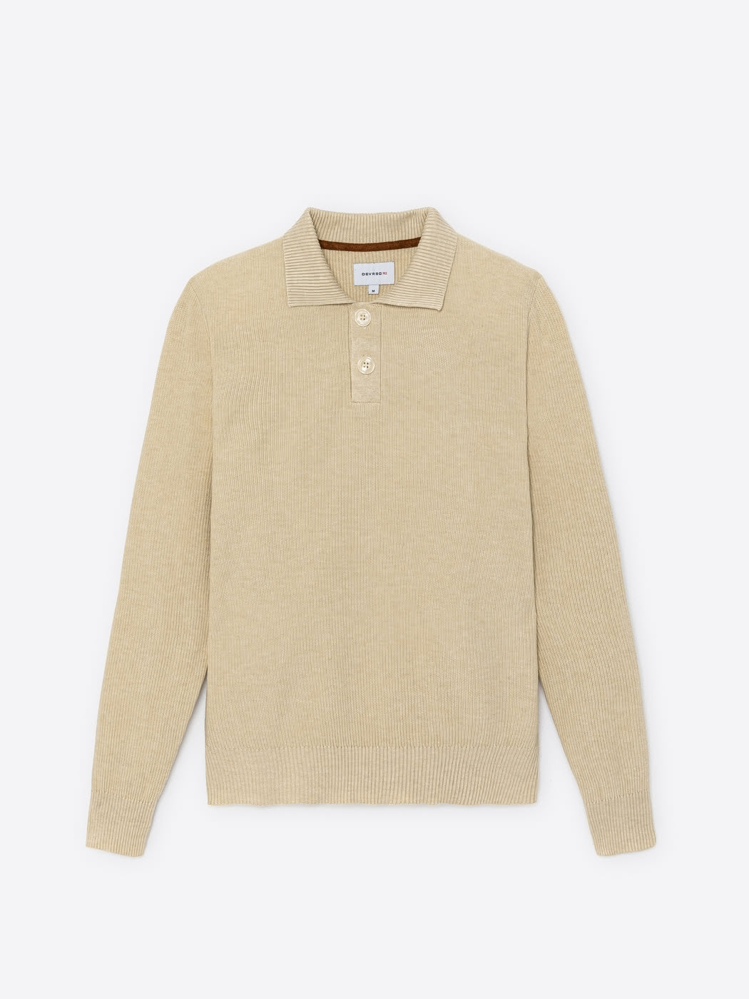 Pull polo col boutonné viscose certifiée - DEVRED 1902