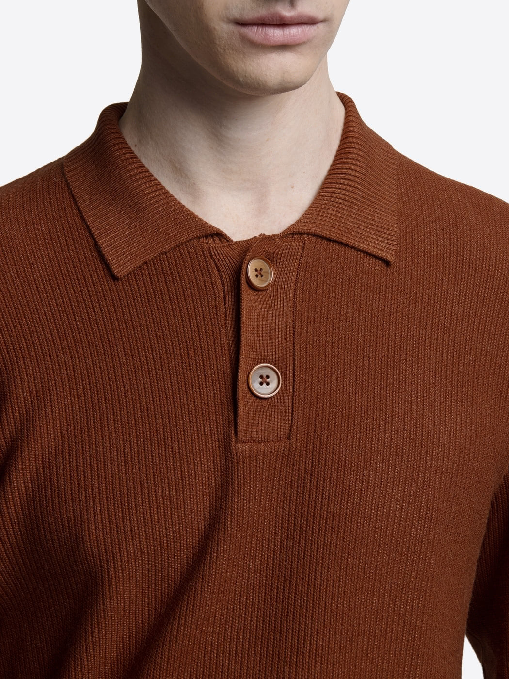 Pull polo col boutonné viscose certifiée - DEVRED 1902