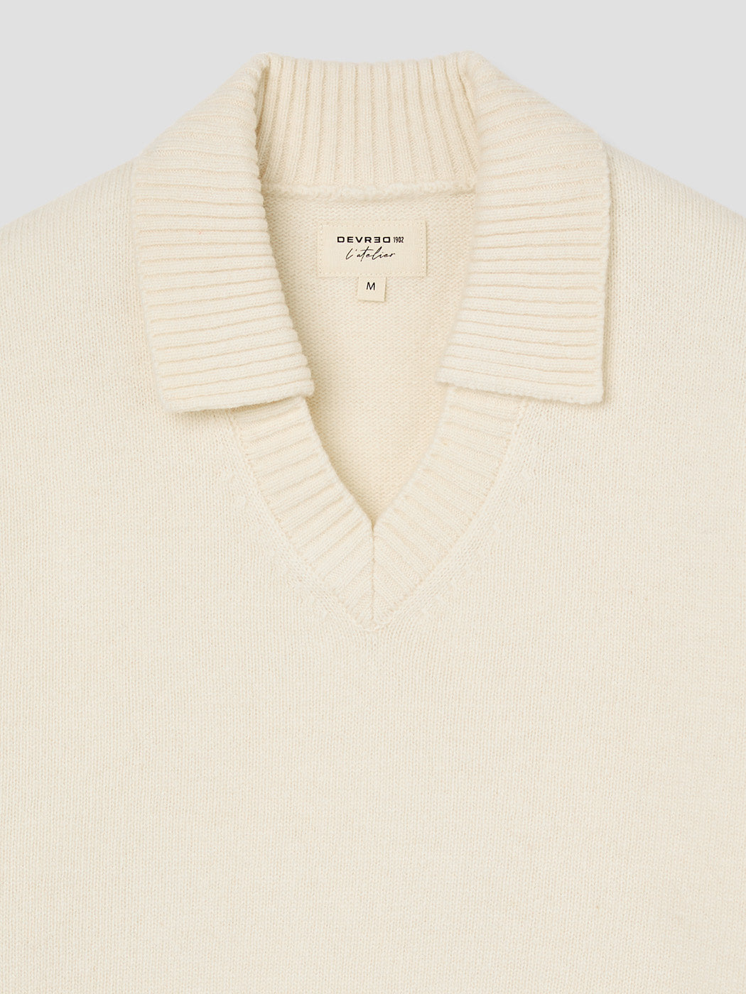 Pull double col polo ouvert - L'atelier - DEVRED 1902