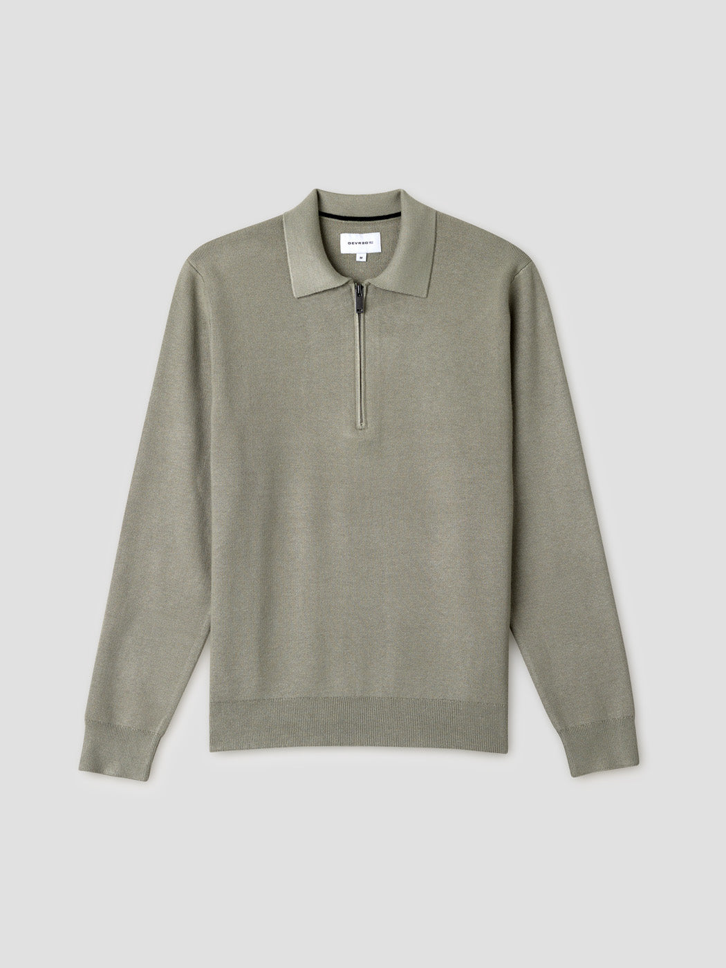 Pull col polo zippé en viscose certifiée - DEVRED 1902