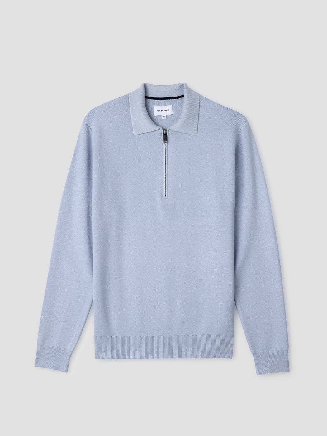 Pull col polo zippé en viscose certifiée - DEVRED 1902