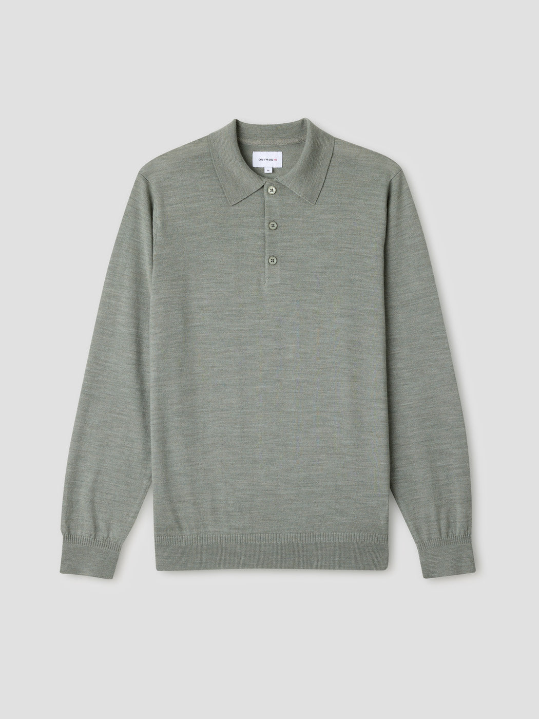 Pull col polo boutonné en laine Mérinos - DEVRED 1902