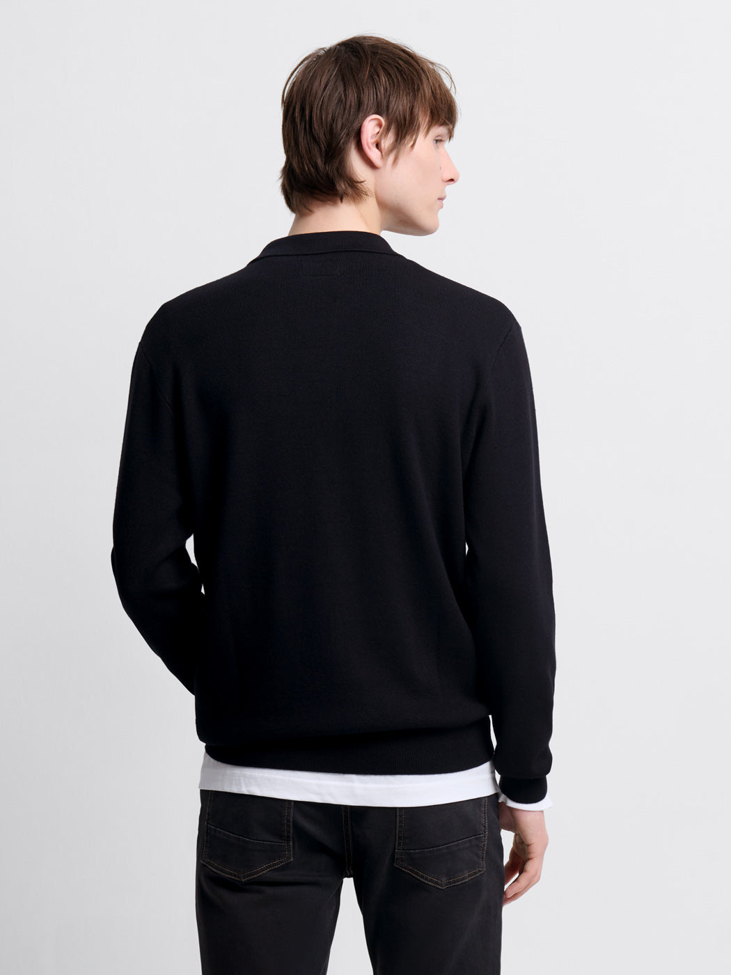 Pull col polo zippé en viscose certifiée - DEVRED 1902