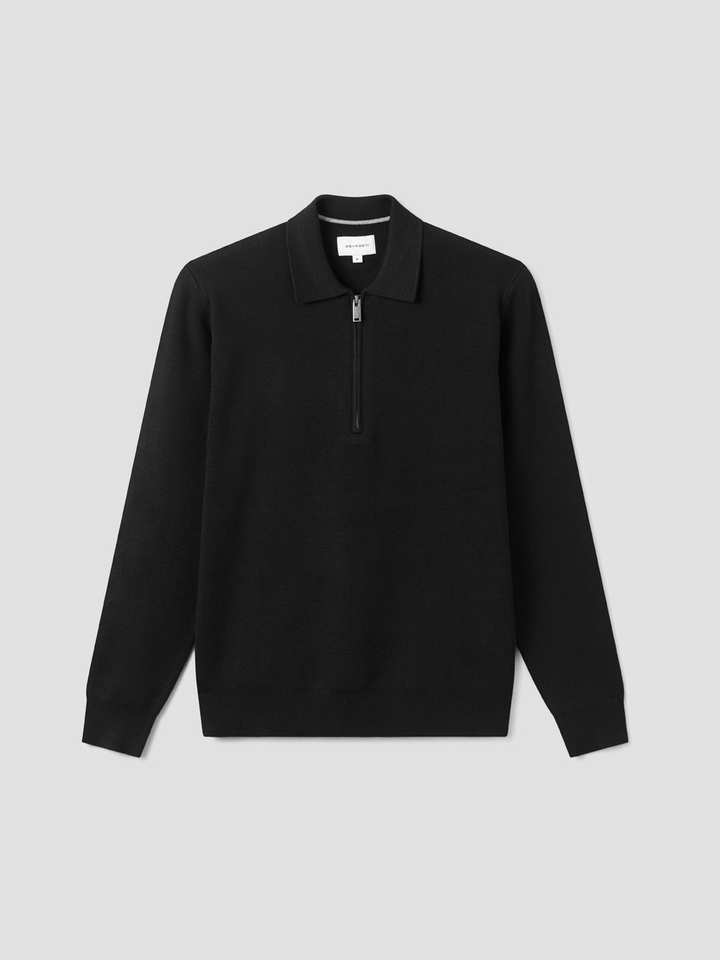 Pull col polo zippé en viscose certifiée - DEVRED 1902