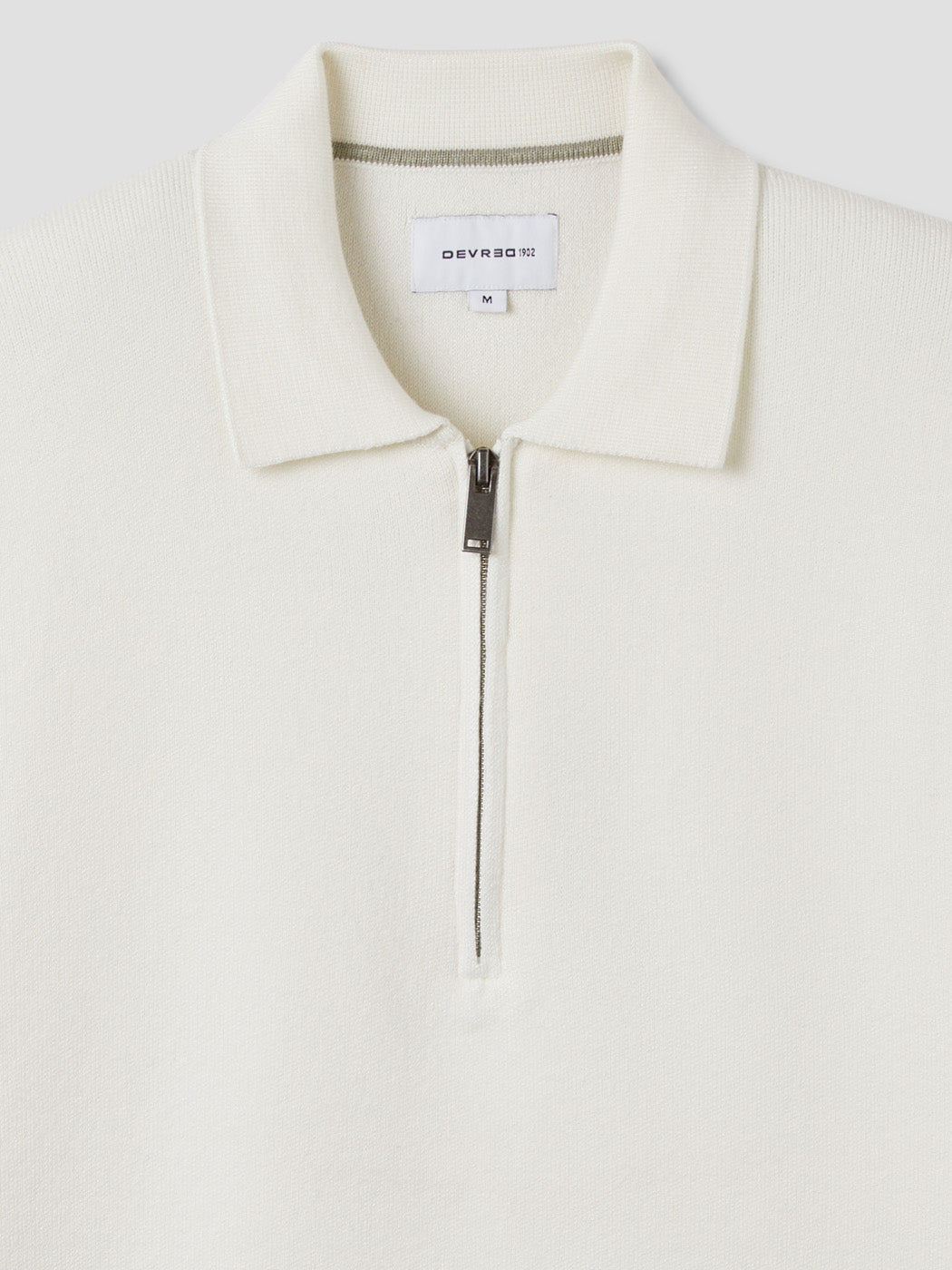Pull col polo zippé en viscose certifiée - DEVRED 1902