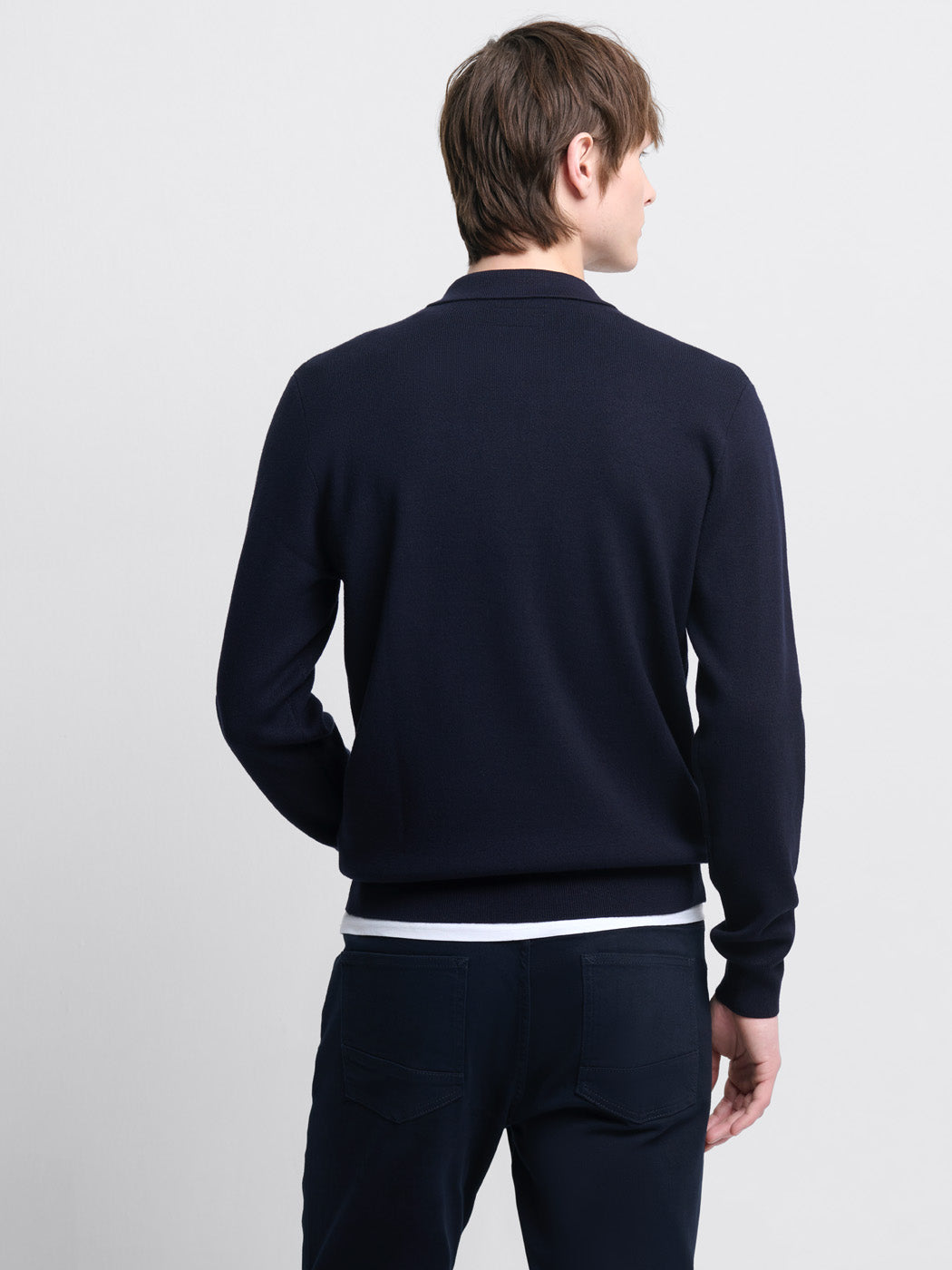 Pull col polo zippé en viscose certifiée - DEVRED 1902
