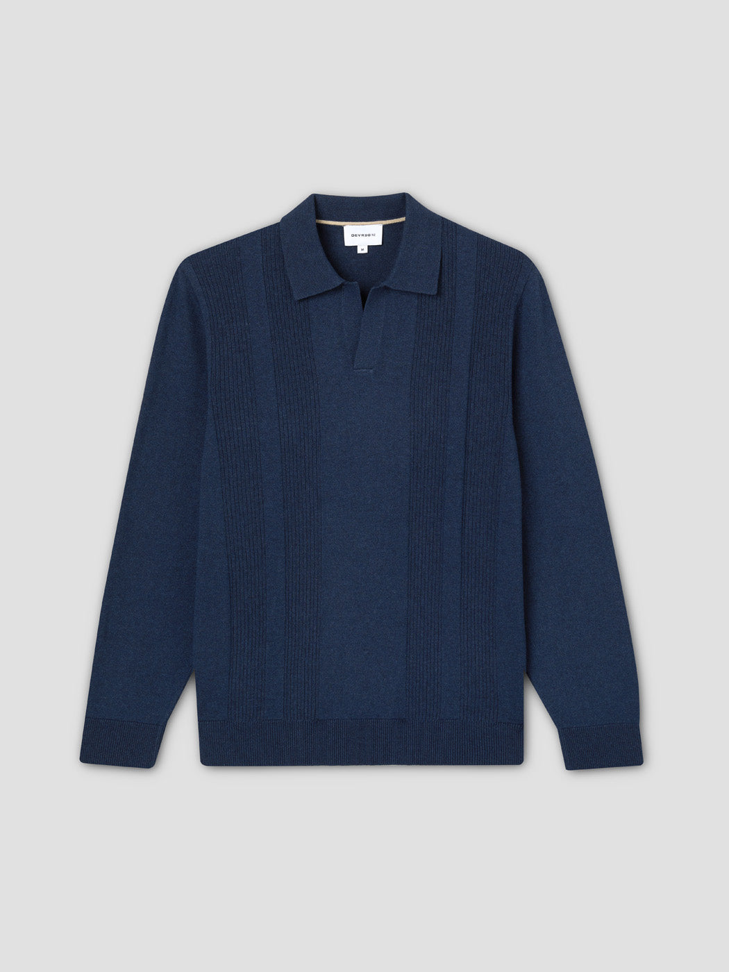 Polo maille col ouvert en jersey - DEVRED 1902