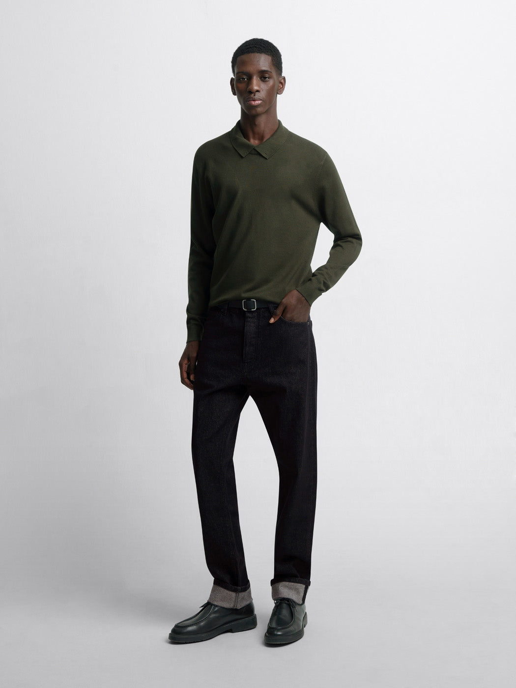 Pull col polo viscose certifiée mélangée - DEVRED 1902