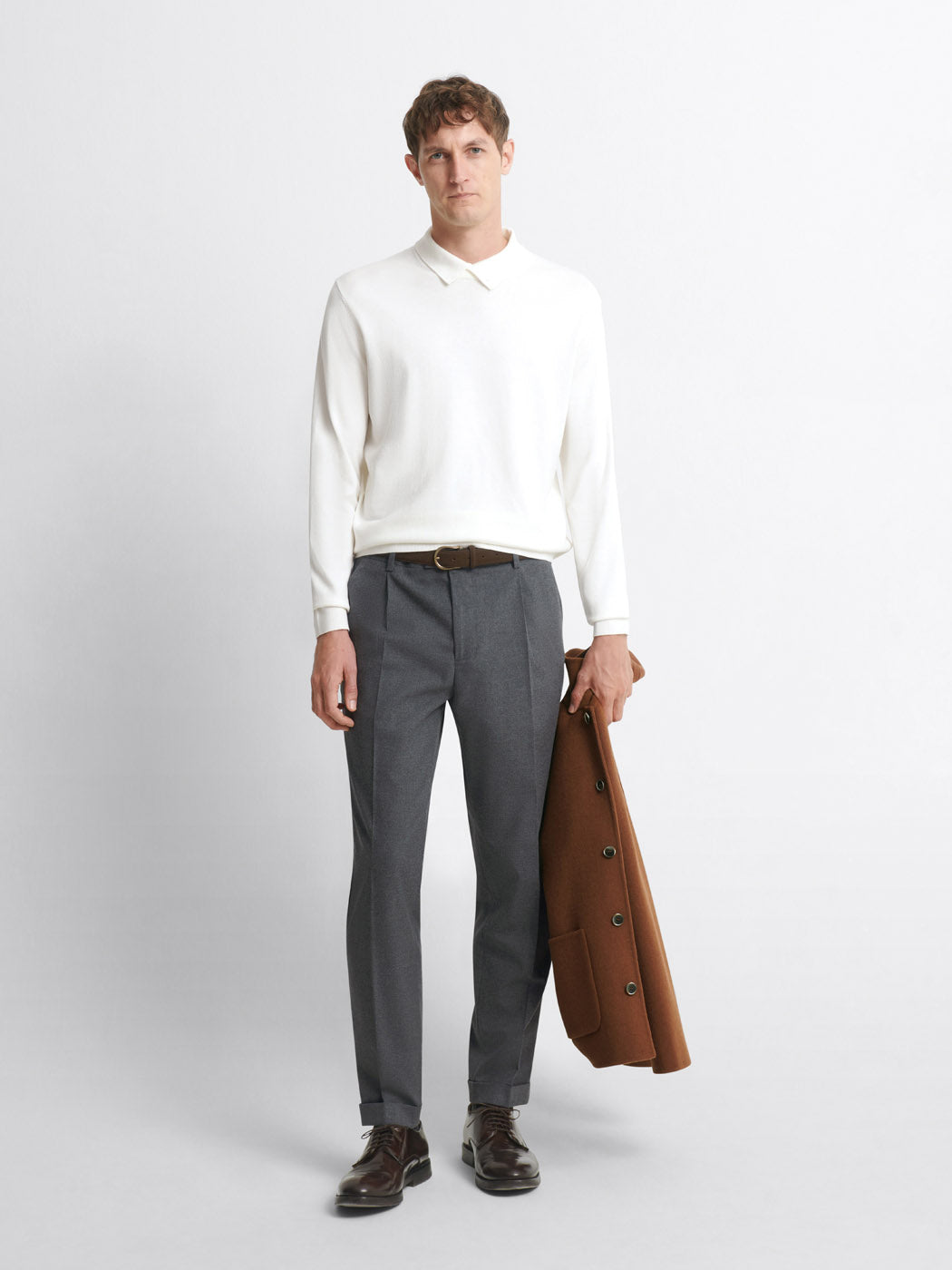 Pull col polo viscose certifiée mélangée - DEVRED 1902