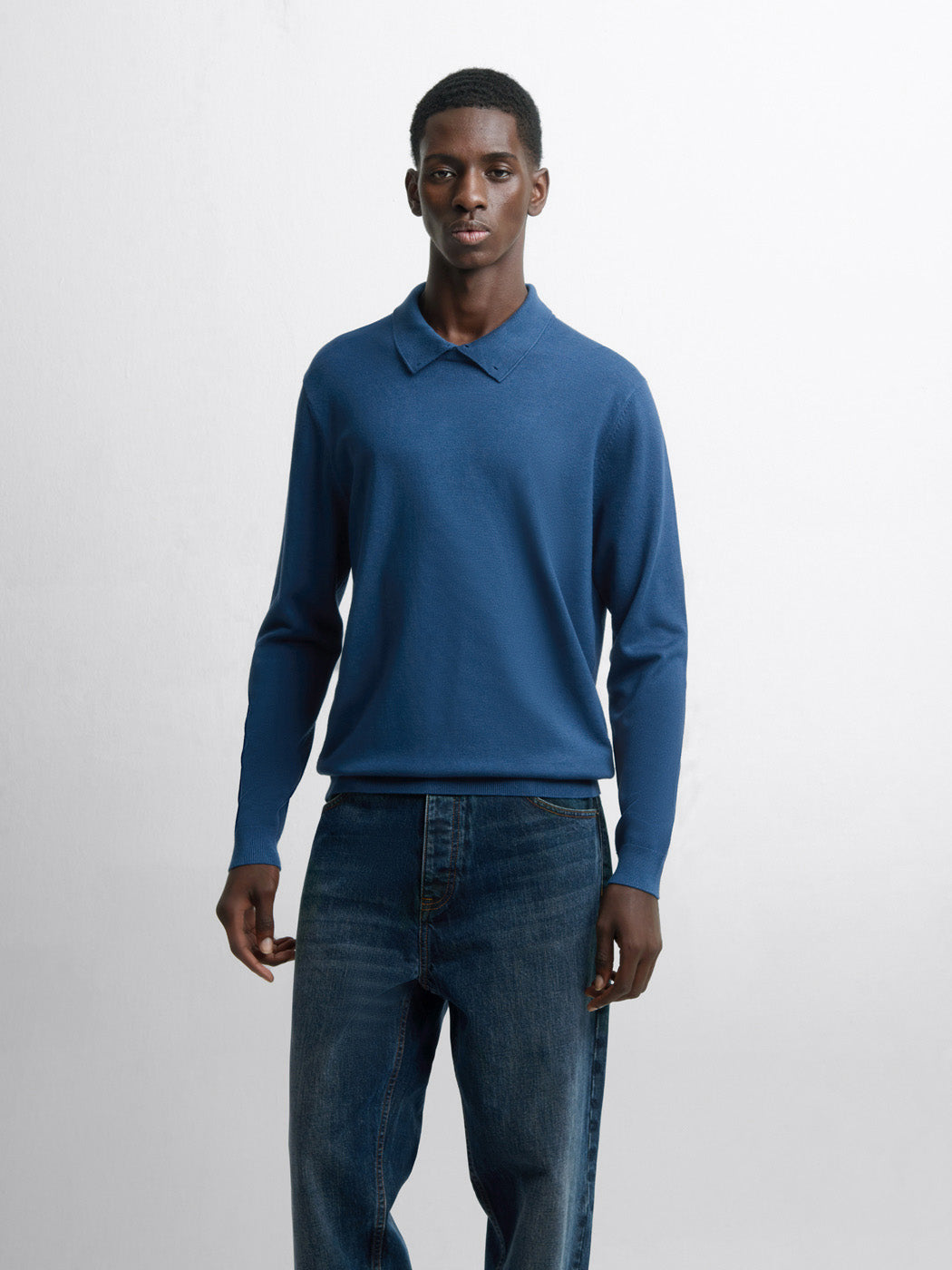 Pull col polo viscose certifiée mélangée - DEVRED 1902