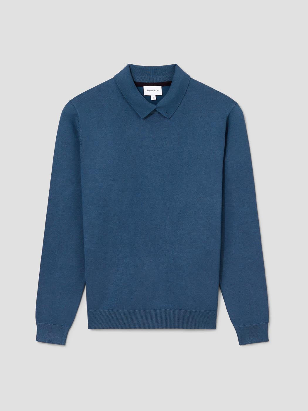 Pull col polo viscose certifiée mélangée - DEVRED 1902