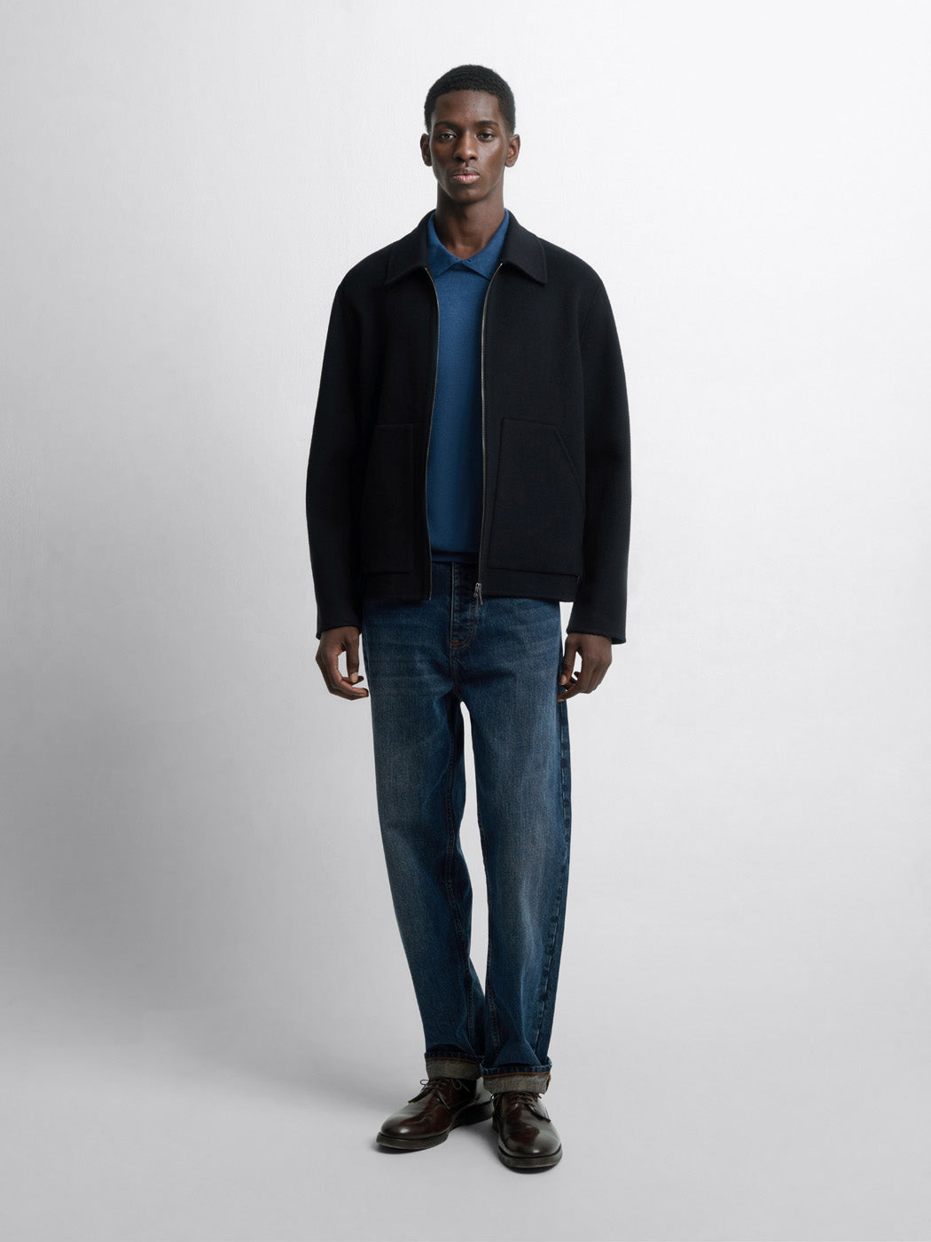 Pull col polo viscose certifiée mélangée - DEVRED 1902