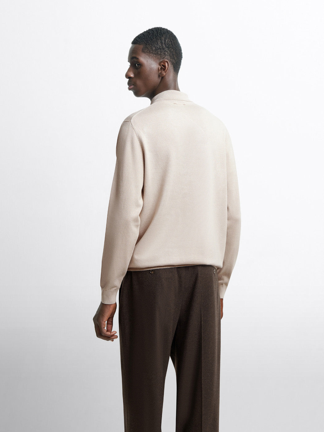 Pull col polo viscose certifiée mélangée - DEVRED 1902