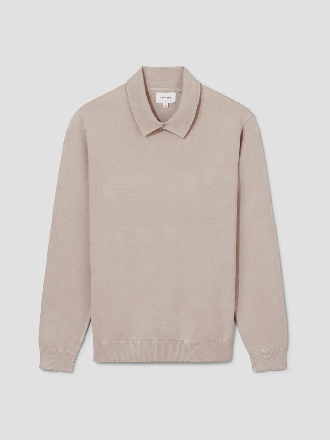 Pull col polo viscose certifiée mélangée - DEVRED 1902
